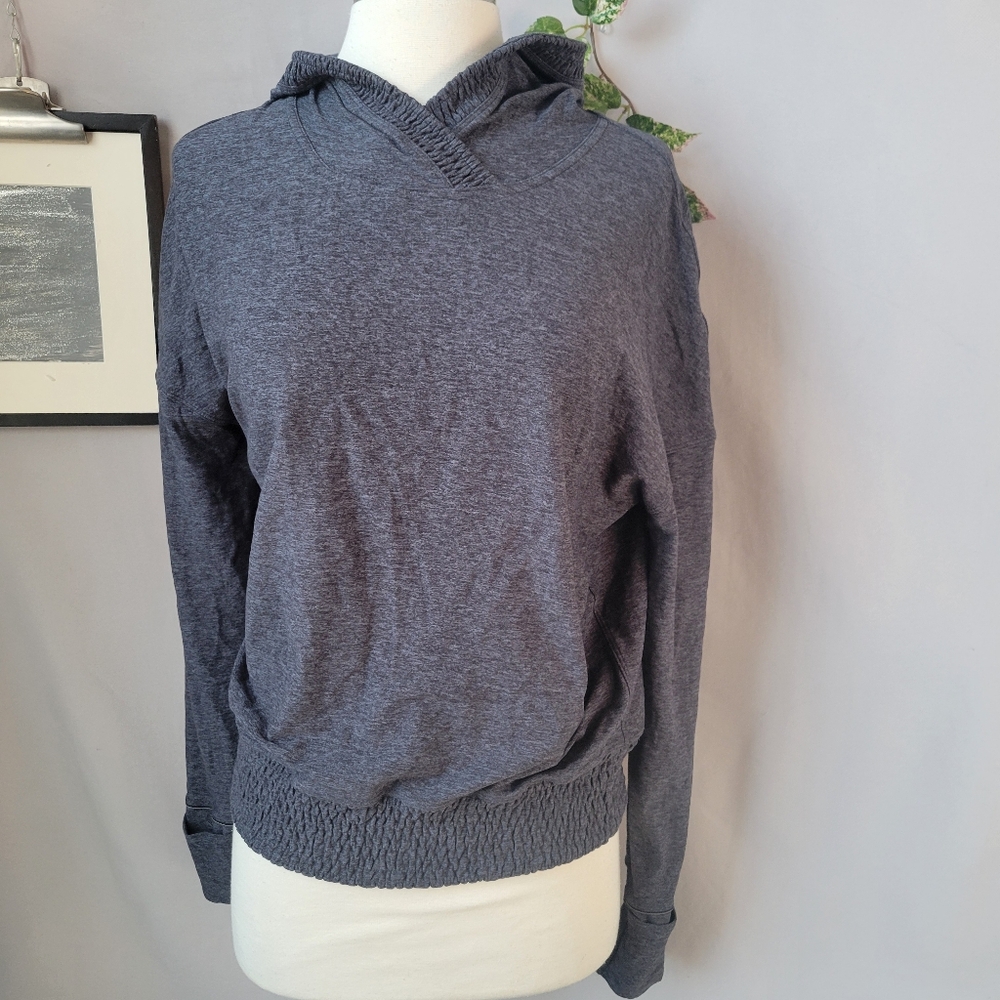 Lululemon Lead The Pack Hoodie Rulu Heathered Dark Cast Black 4